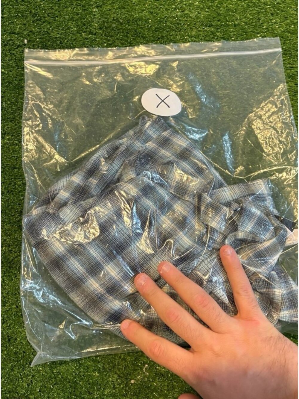 Patagonia shirt mens XL blue gray short sleeve plaid hiking outdoor pocktets - Picture 14 of 14